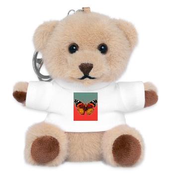 Schmetterling - Teddy Schlüsselanhänger - Weiß - Vorne