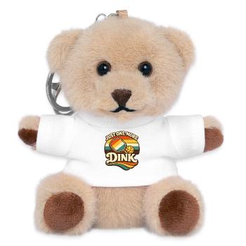 Funny Pickleball Shirt Just One More Dink  - Porte-clés ourson - blanc - Devant