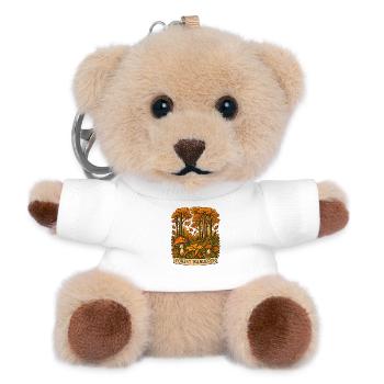 Waldwanderer Herbstpfad - Teddy Schlüsselanhänger - Weiß - Vorne
