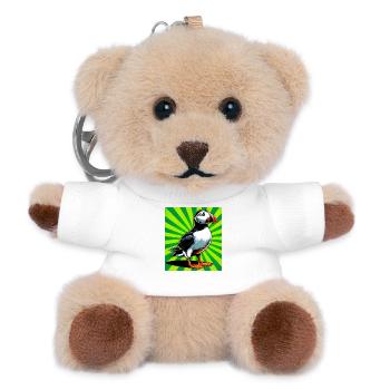 Papageitaucher - Teddy Schlüsselanhänger - Weiß - Vorne