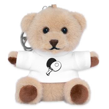 Table tennis - Teddy Keyring - white - Front