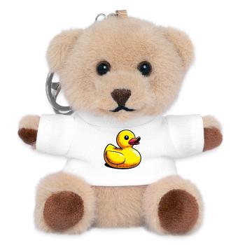Caneton Canard Canard Canard - Porte-clés ourson - blanc - Devant