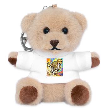 Gepard - Teddy Schlüsselanhänger - Weiß - Vorne