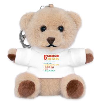 Sechs Phasen Debugging - Teddy Schlüsselanhänger - Weiß - Vorne