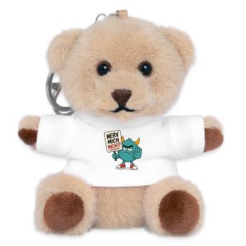Nerv mich nicht Monster - Teddy Schlüsselanhänger - Weiß - Vorne