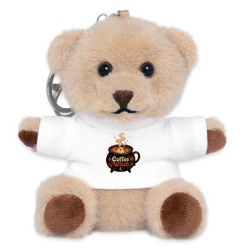 Coffee Witch Cauldron T-Shirt Coffee Ghost - Teddy Keyring - white - Front