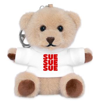 Sue Sue Sue - Teddy Keyring - white - Front