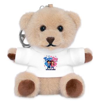 TwinsDay Gemini Vibes - Porte-clés ourson - blanc - Devant