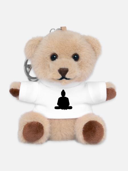 bouda - Porte-clés ourson - blanc