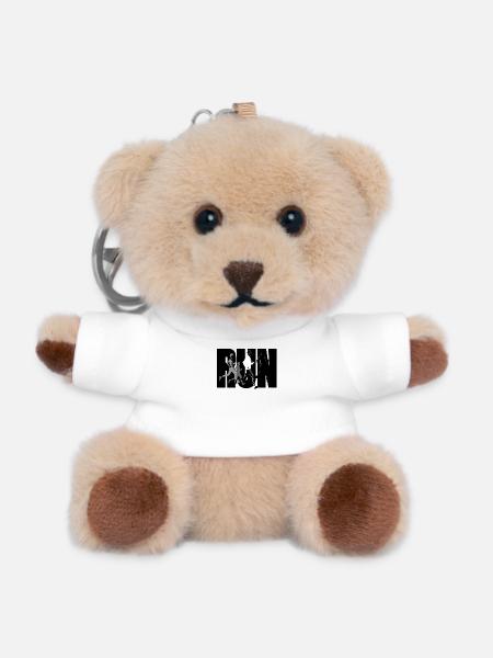 Läufer Zeug - Run - Teddy Schlüsselanhänger - Weiß
