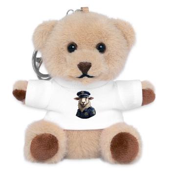 Moutons de la police - Porte-clés ourson - blanc - Devant