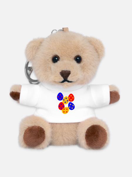 Ostereier Osterfest - Teddy Schlüsselanhänger - Weiß