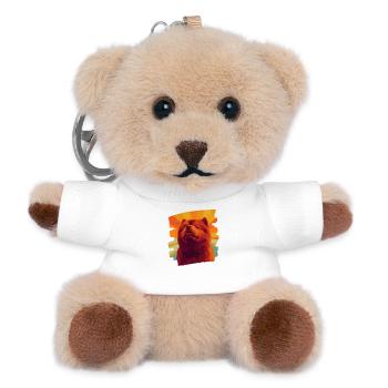 Chow Chow - Teddy Schlüsselanhänger - Weiß - Vorne
