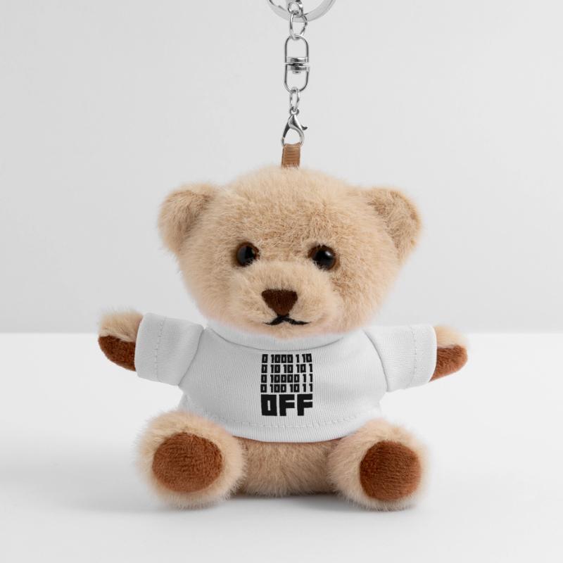 Binary Code F**k OFF – Humour Nerd & Geek Code Porte-clés ourson