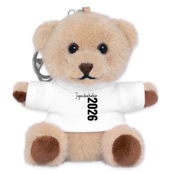 Jugendweihefeier 2026 - Teddy Schlüsselanhänger - Weiß - Vorne
