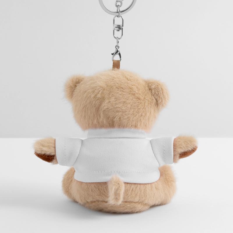 Cute Easter chick with bunny ears & Easter eggs Teddy Keyring