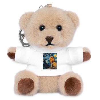 Lion Van Gogh - Porte-clés ourson - blanc - Devant