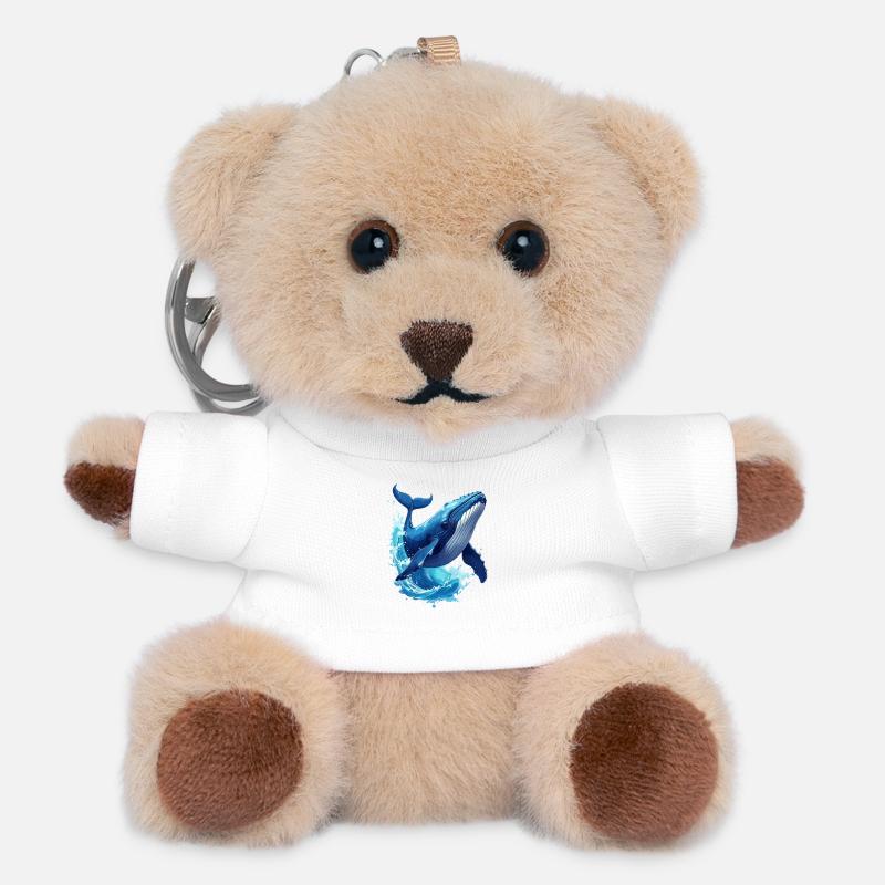 Wal - Teddy Schlüsselanhänger - Weiß