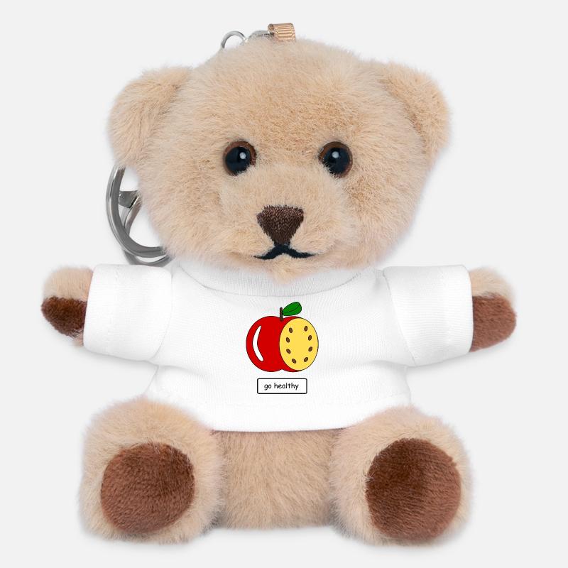 go_healthy - Teddy Keyring - white