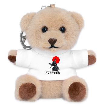 Ronin urbain | Solo intentionnellement - Porte-clés ourson - blanc - Devant