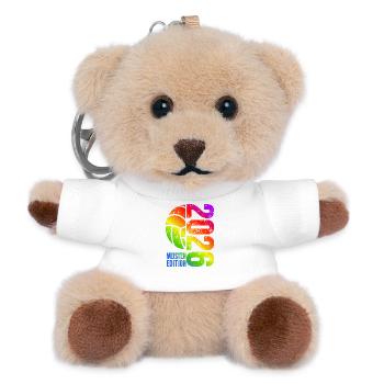 Volleyball Master Shirt 2026, rainbow - Teddy Keyring - white - Front