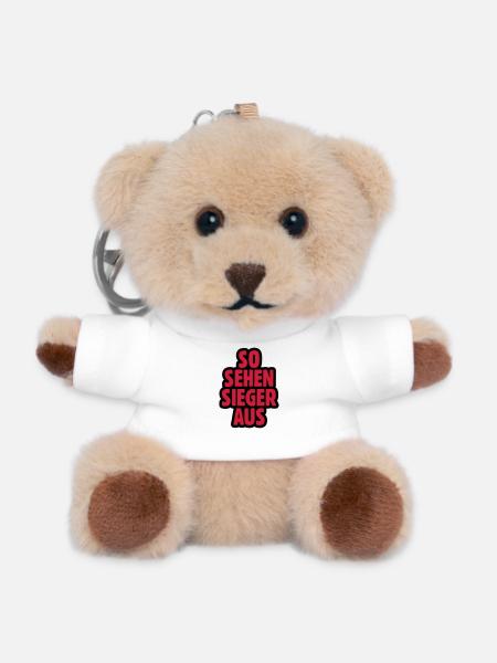 SO VOIR GAGNANT OFF - Porte-clés ourson - blanc