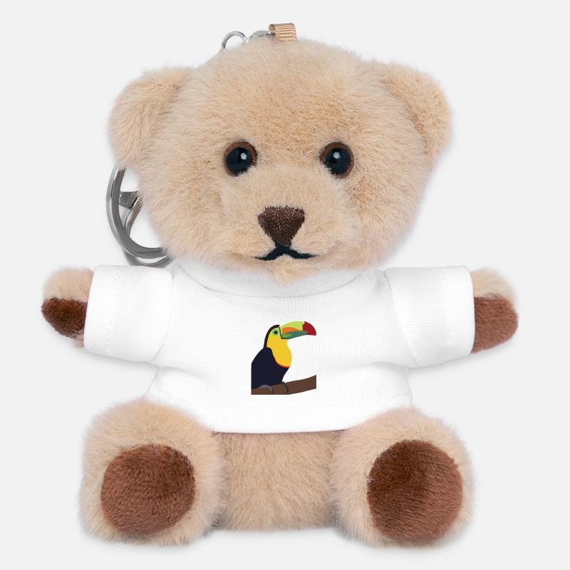 Timmy the Toucan - Teddy Keyring - white