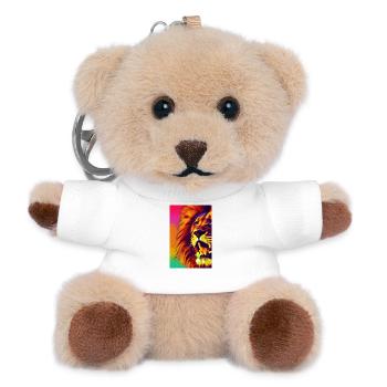 Löwen King - Teddy Schlüsselanhänger - Weiß - Vorne