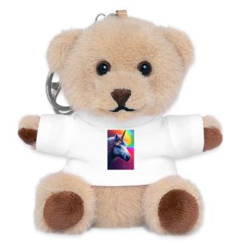 Einhorn - Teddy Schlüsselanhänger - Weiß - Vorne