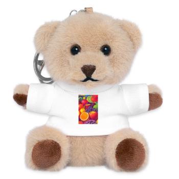 Fruit - Teddy Keyring - white - Front