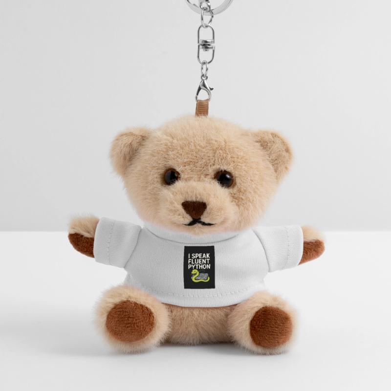Python Coding Snake Teddy Keyring