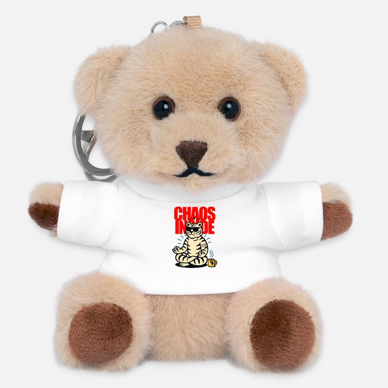 Chaos - Teddy Keyring - white
