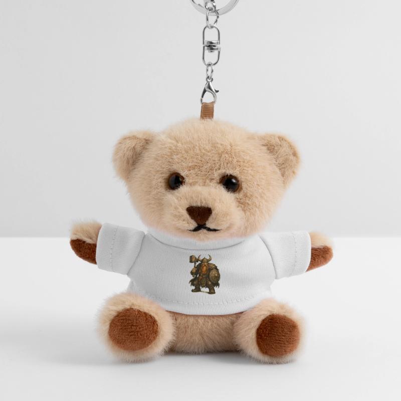 Nano con elmo e martello Portachiavi orsetto