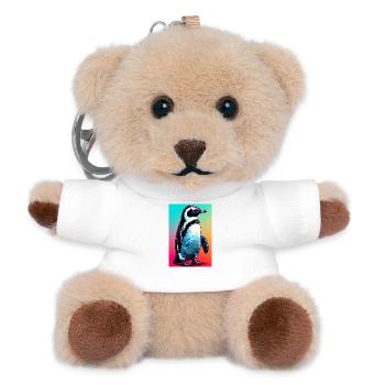 penguin - Teddy Keyring - white - Front