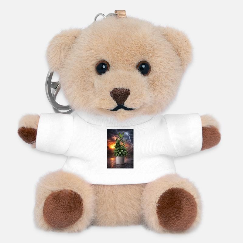 Plant in the storm light - Teddy Keyring - white