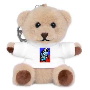 pingouin - Porte-clés ourson - blanc - Devant