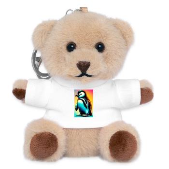 penguin - Teddy Keyring - white - Front