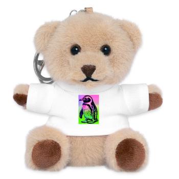 Pinguin - Teddy Schlüsselanhänger - Weiß - Vorne