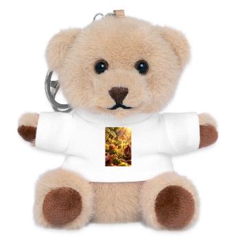 Goldener Tau: Pilzschnecken-Glow - Teddy Schlüsselanhänger - Weiß - Vorne