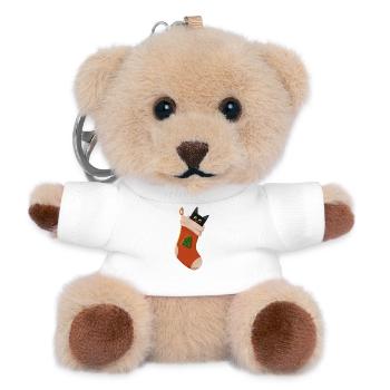 Cat in boots - Teddy Keyring - white - Front