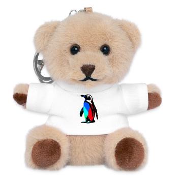 Pinguin - Teddy Schlüsselanhänger - Weiß - Vorne