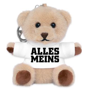 Alles meins - Teddy Schlüsselanhänger - Weiß - Vorne