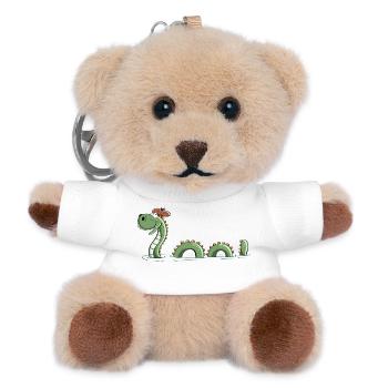 Nessie Sea Monster In Scotland - Comic - Fun - Teddy Keyring - white - Front