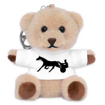 Harness Racing - Teddy Keyring - white - Front