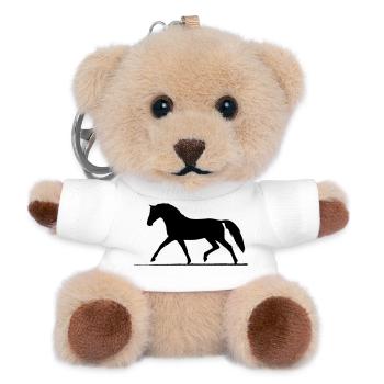 Pferd - Teddy Schlüsselanhänger - Weiß - Vorne