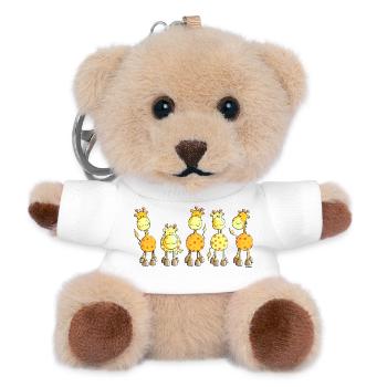 Funny Giraffes - Giraffe - Zoo - Teddy Keyring - white - Front