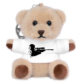sport Shooting - Teddy Keyring - white - Front