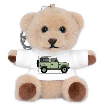 Defender 90 - Teddy Keyring - white - Front