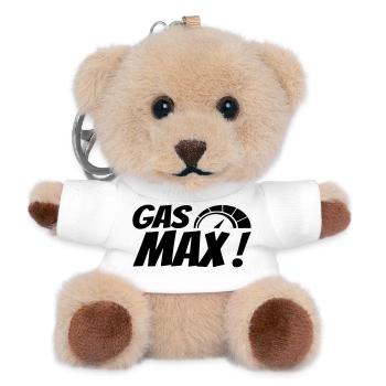 Gas max! Erdrosseln! Machen Sie Geschwindigkeit! Rennen * - Teddy Schlüsselanhänger - Weiß - Vorne