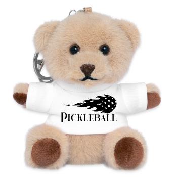 Pickleball - Teddy Schlüsselanhänger - Weiß - Vorne